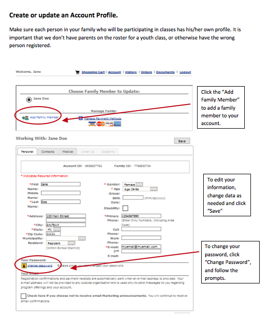 Account Profile